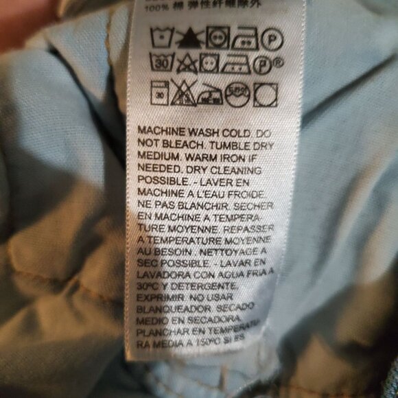 Levis Shorts Womens 31 Blue 501 High-Rise Cutoff Distressed Denim Jorts - Picture 4 of 13